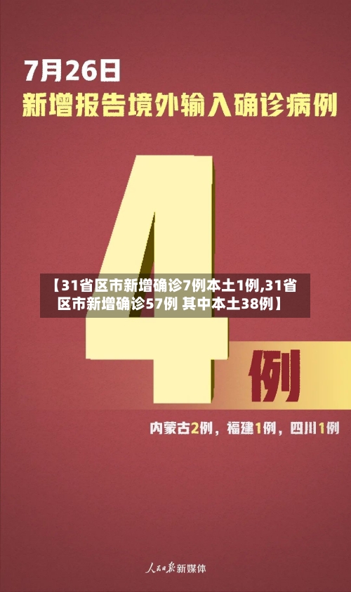 【31省区市新增确诊7例本土1例,31省区市新增确诊57例 其中本土38例】-第3张图片