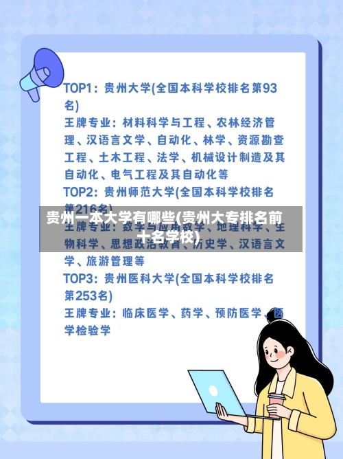 贵州一本大学有哪些(贵州大专排名前十名学校)-第2张图片
