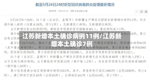 江苏新增本土确诊病例11例/江苏新增本土确诊7例