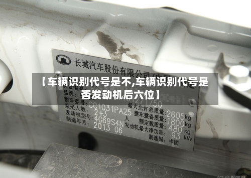 【车辆识别代号是不,车辆识别代号是否发动机后六位】-第2张图片