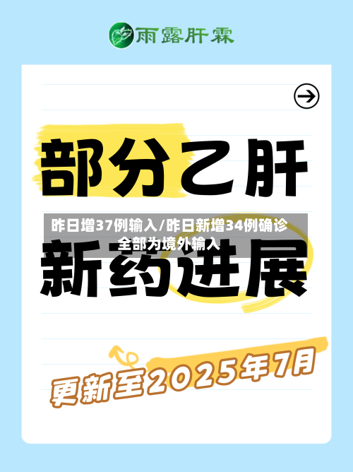 昨日增37例输入/昨日新增34例确诊全部为境外输入-第2张图片