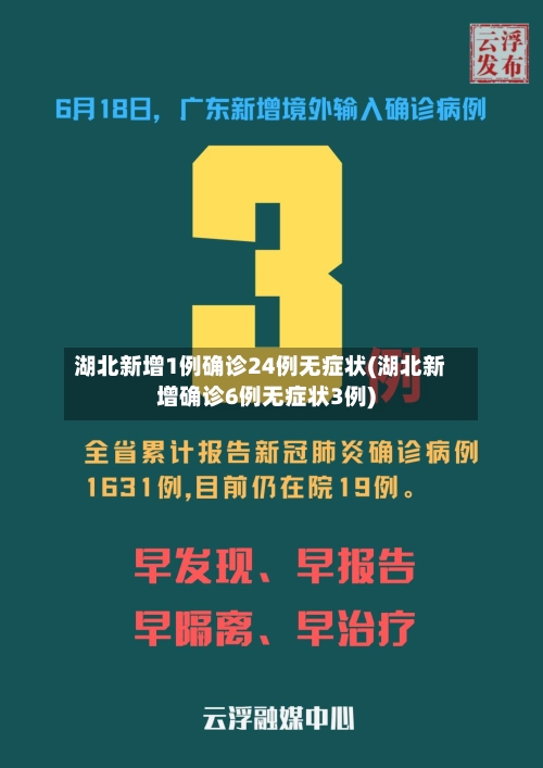湖北新增1例确诊24例无症状(湖北新增确诊6例无症状3例)