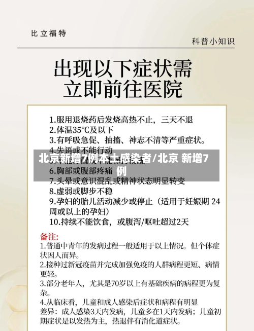 北京新增7例本土感染者/北京 新增7例