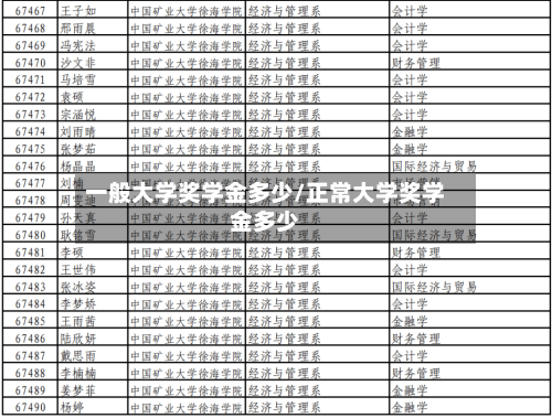 一般大学奖学金多少/正常大学奖学金多少-第3张图片