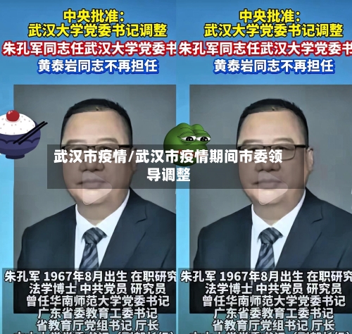 武汉市疫情/武汉市疫情期间市委领导调整