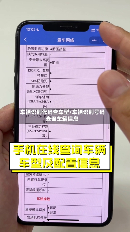 车辆识别代码查车型/车辆识别号码查询车辆信息