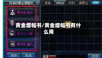黄金增幅书/黄金增幅书有什么用