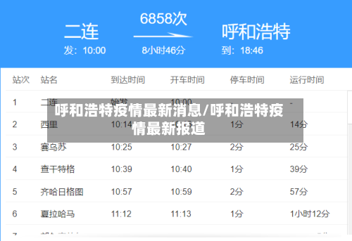 呼和浩特疫情最新消息/呼和浩特疫情最新报道