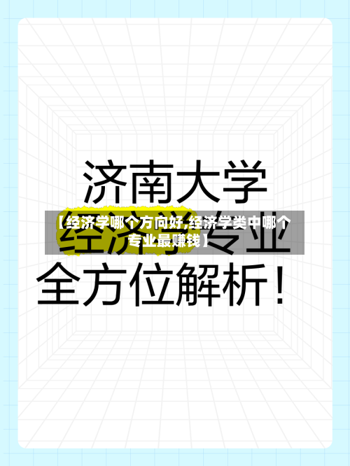 【经济学哪个方向好,经济学类中哪个专业最赚钱】
