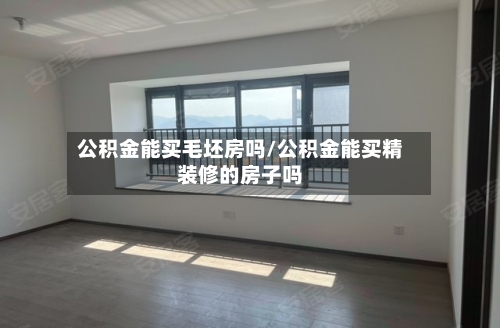 公积金能买毛坯房吗/公积金能买精装修的房子吗