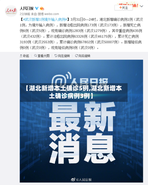 【湖北新增本土确诊5例,湖北新增本土确诊病例3例】